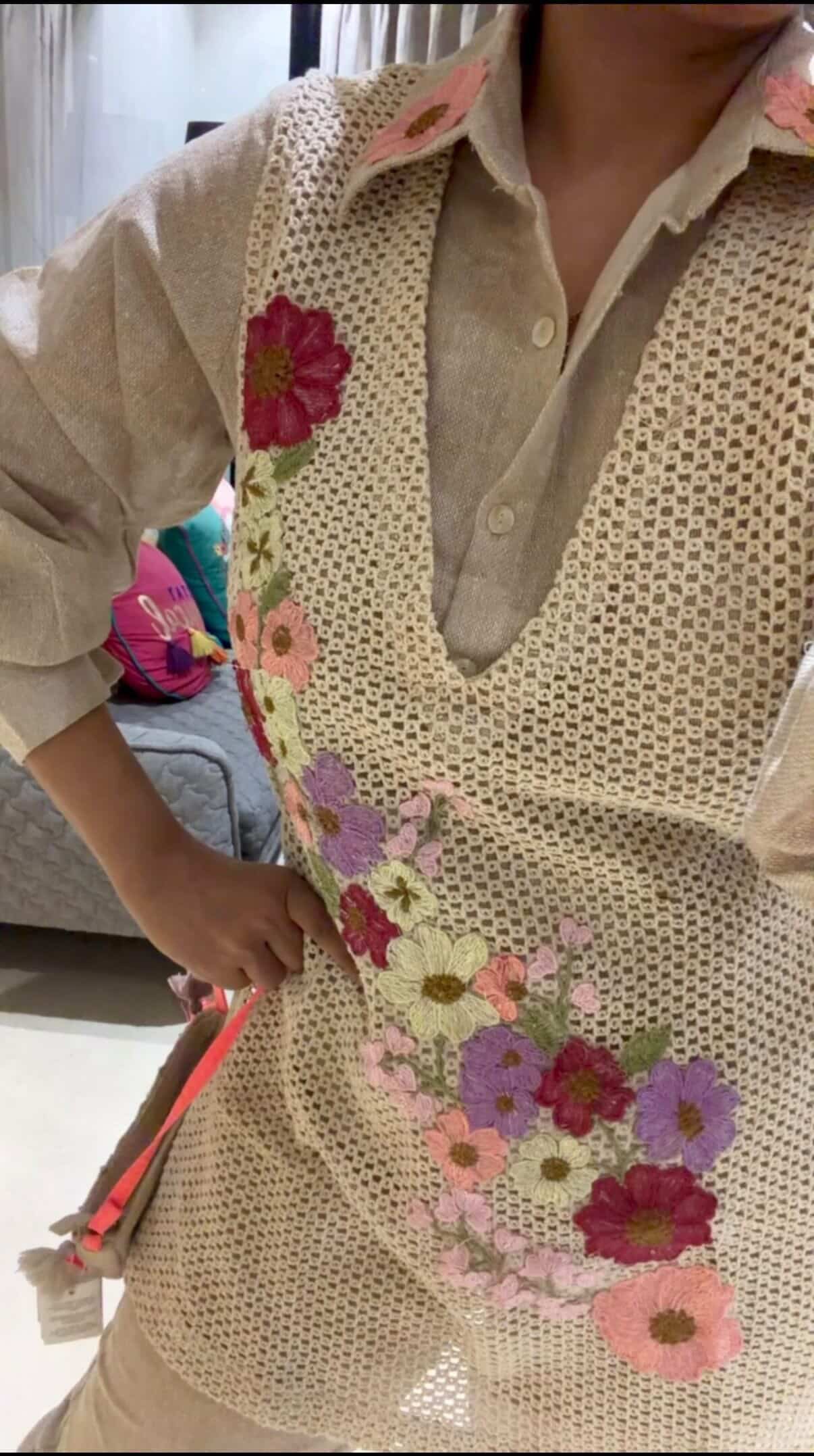 Beige & botanical co-ord set