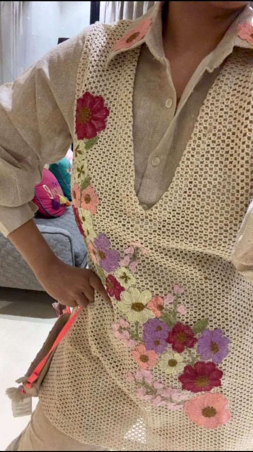 Beige & botanical co-ord set