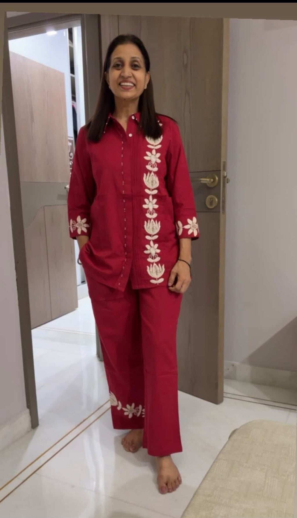 The floral column cotton co-ord set