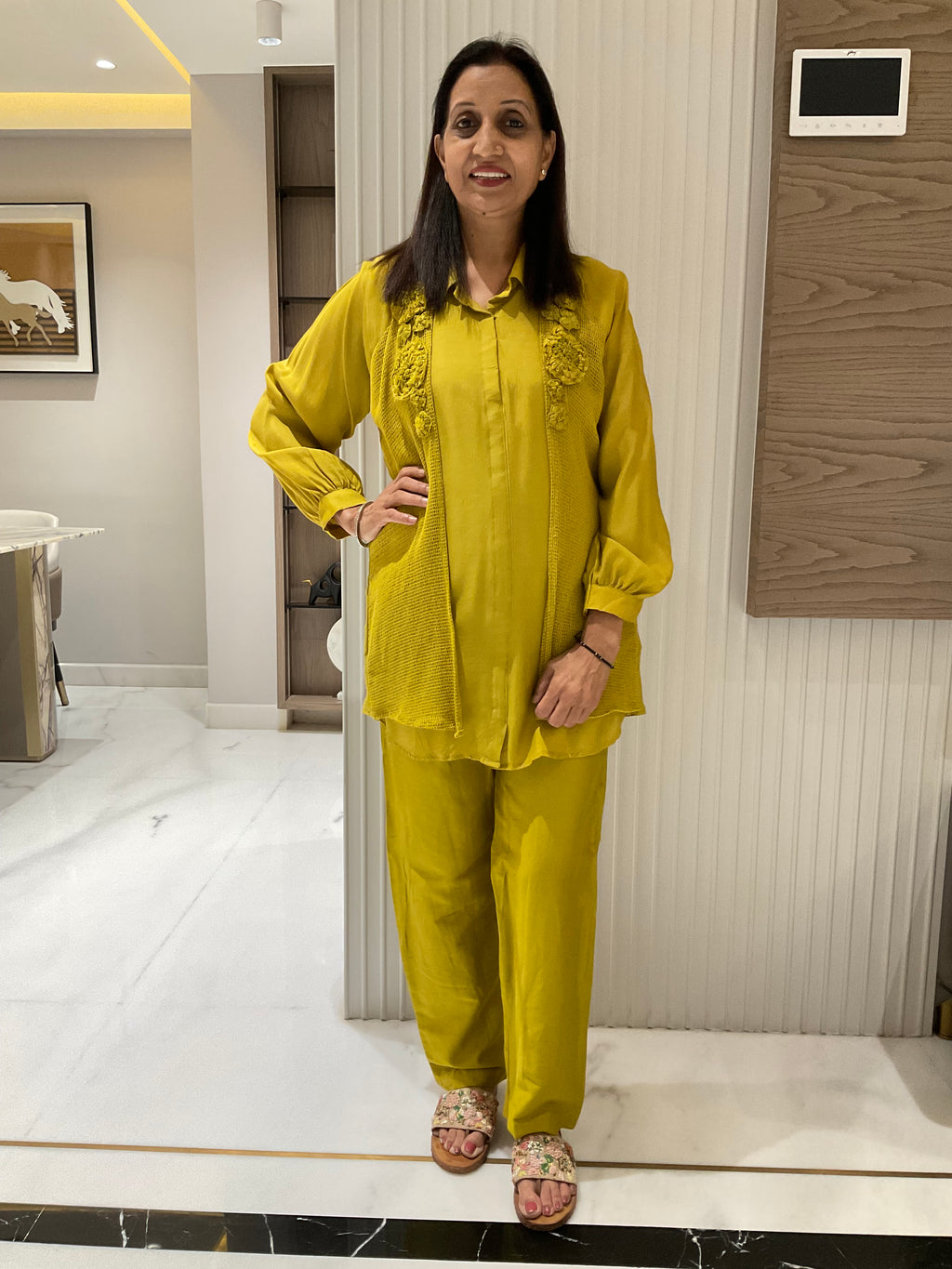 Lemon Yellow Cotton Co-Ord Set