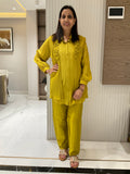 Lemon Yellow Cotton Co-Ord Set