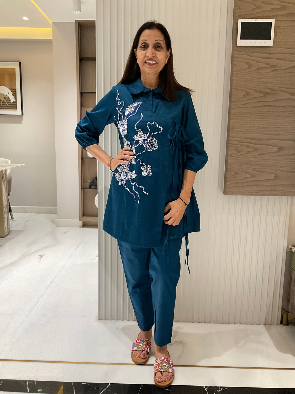 Tie Knot Cotton Co-Ord Set