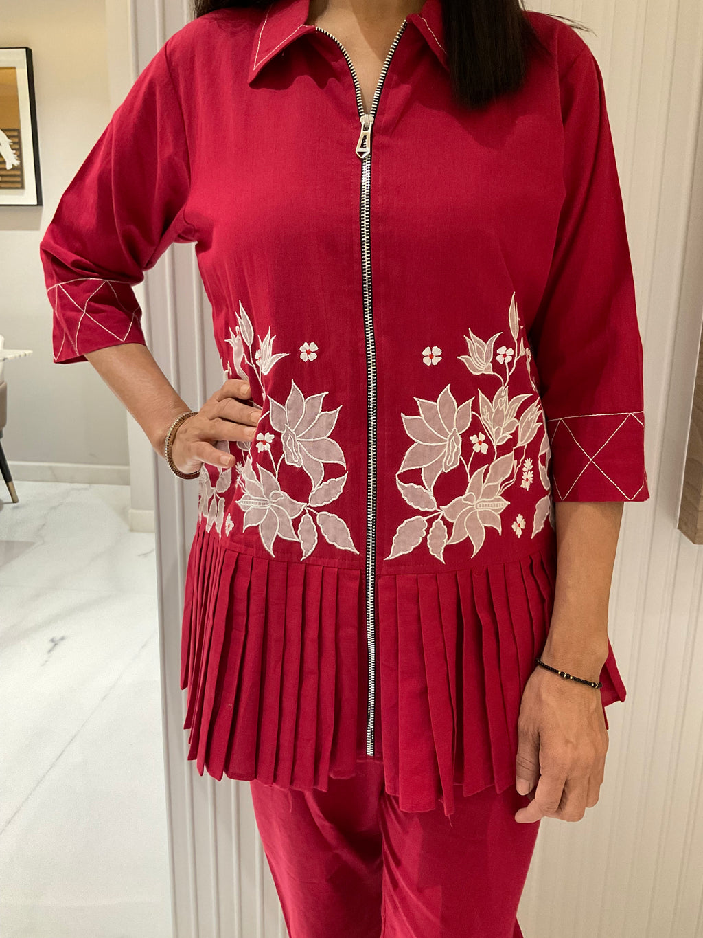 Zibber Frill Cotton Co-Ord Set