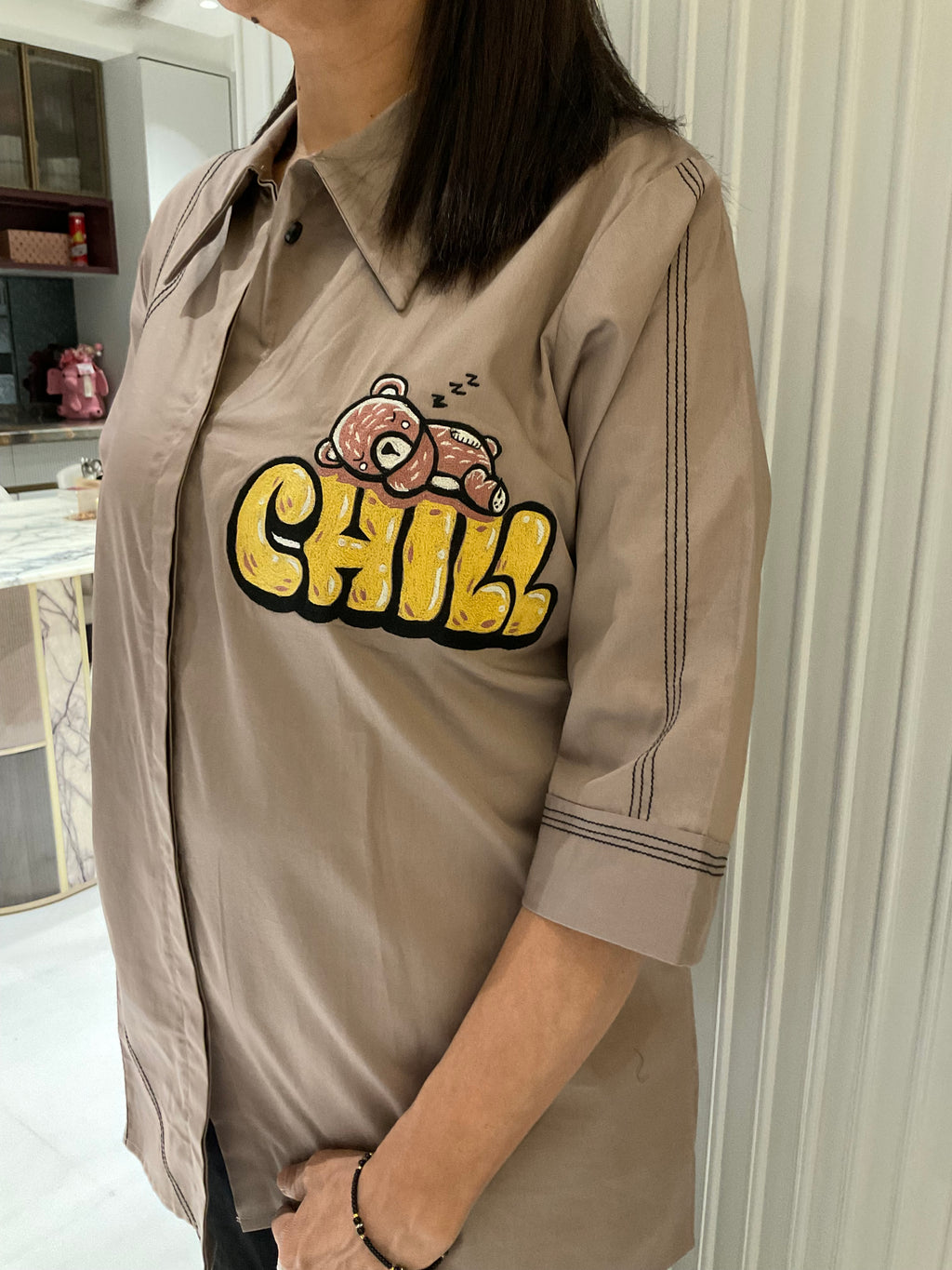 The beary chill cotton shirt