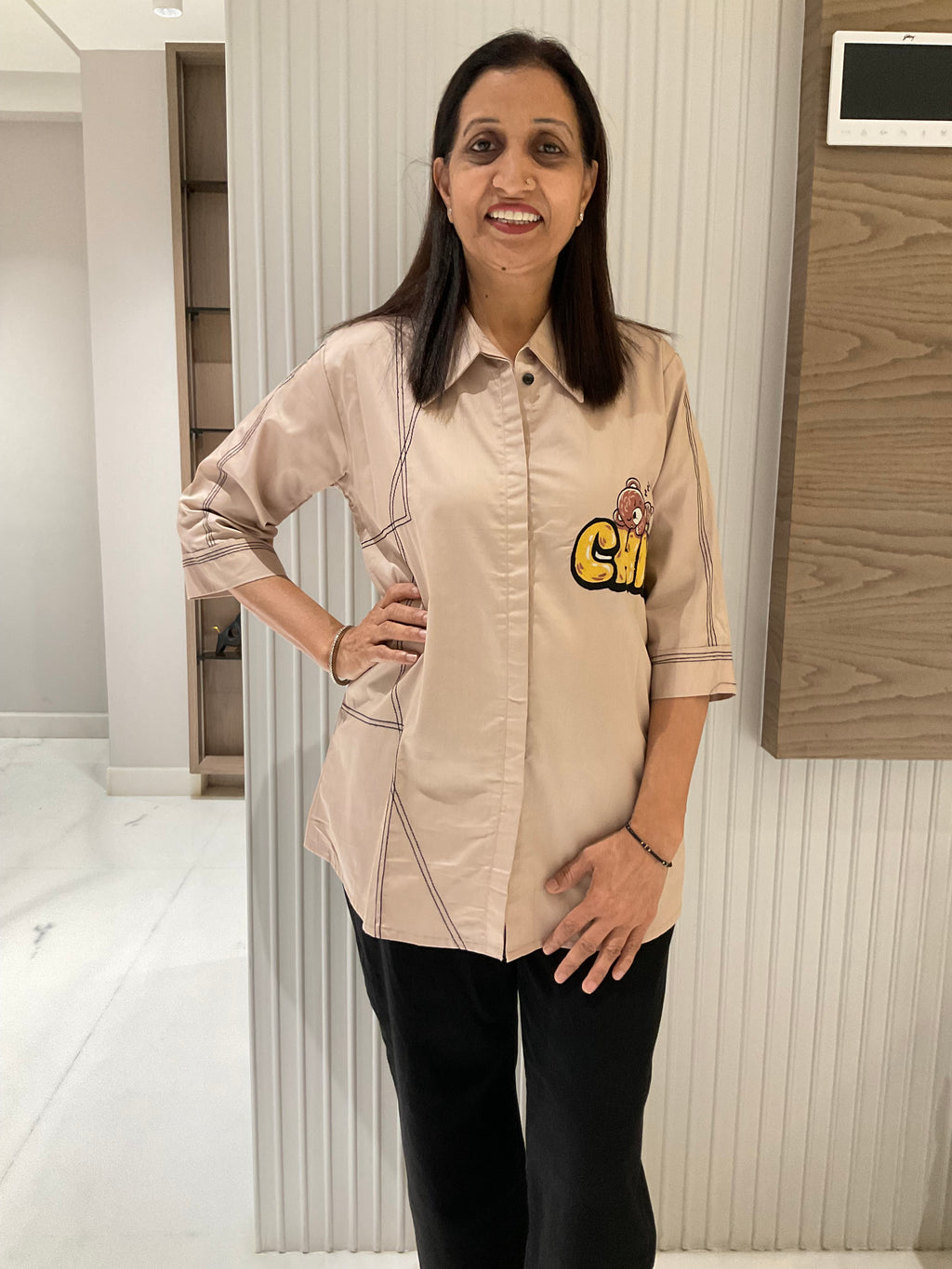 The beary chill cotton shirt