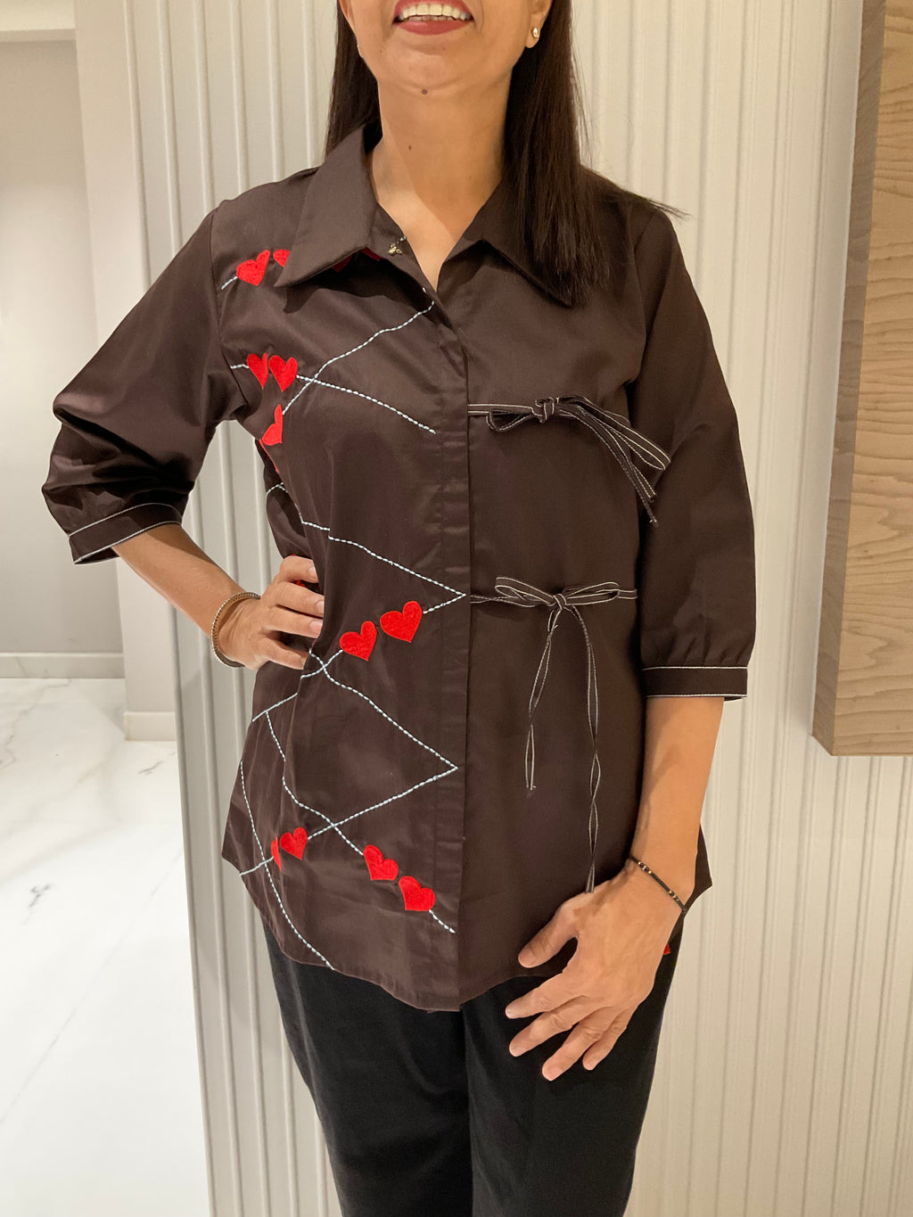 Heart cotton shirt