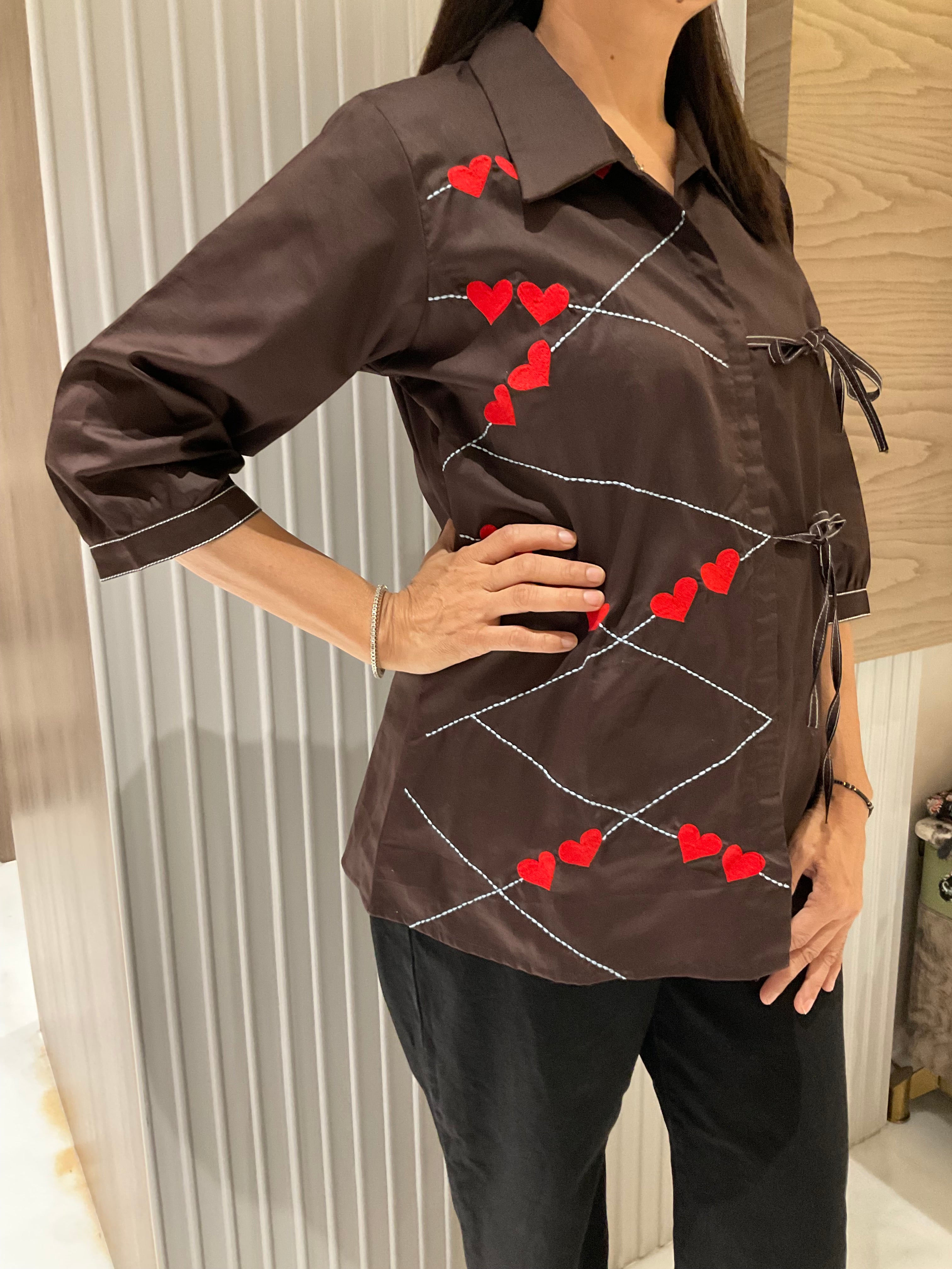 Heart cotton shirt