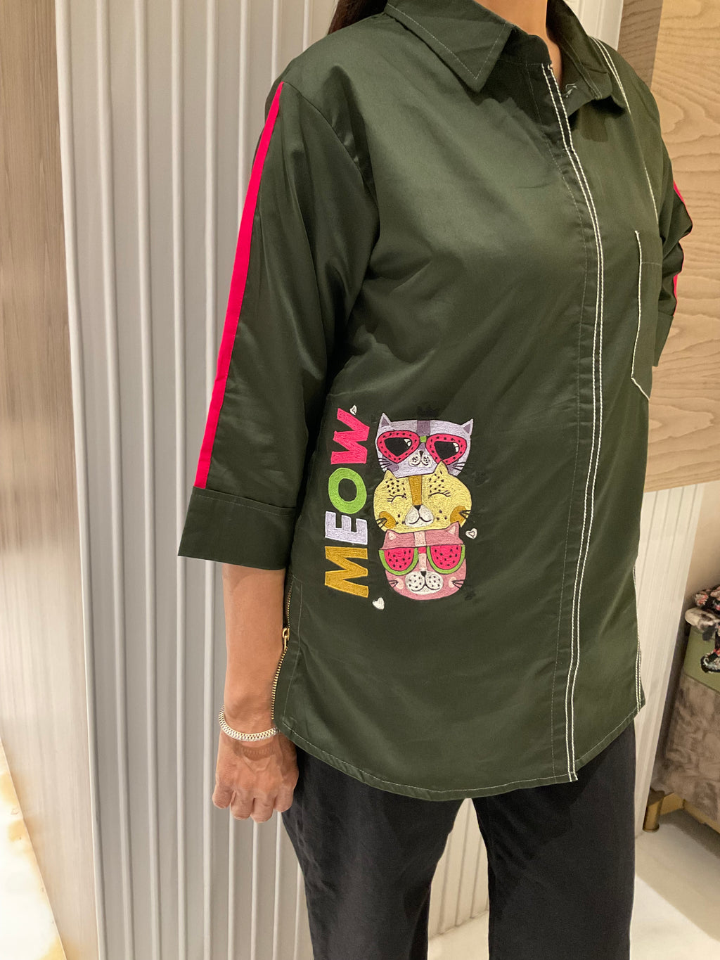 Meow cotton shirt