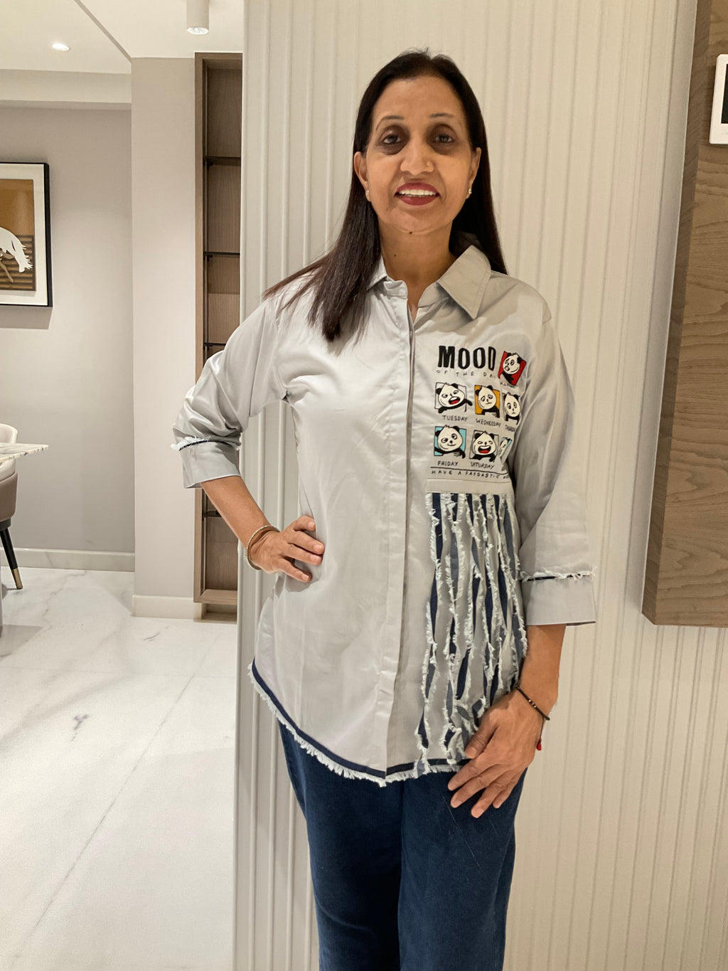 Comic mood panel shirt