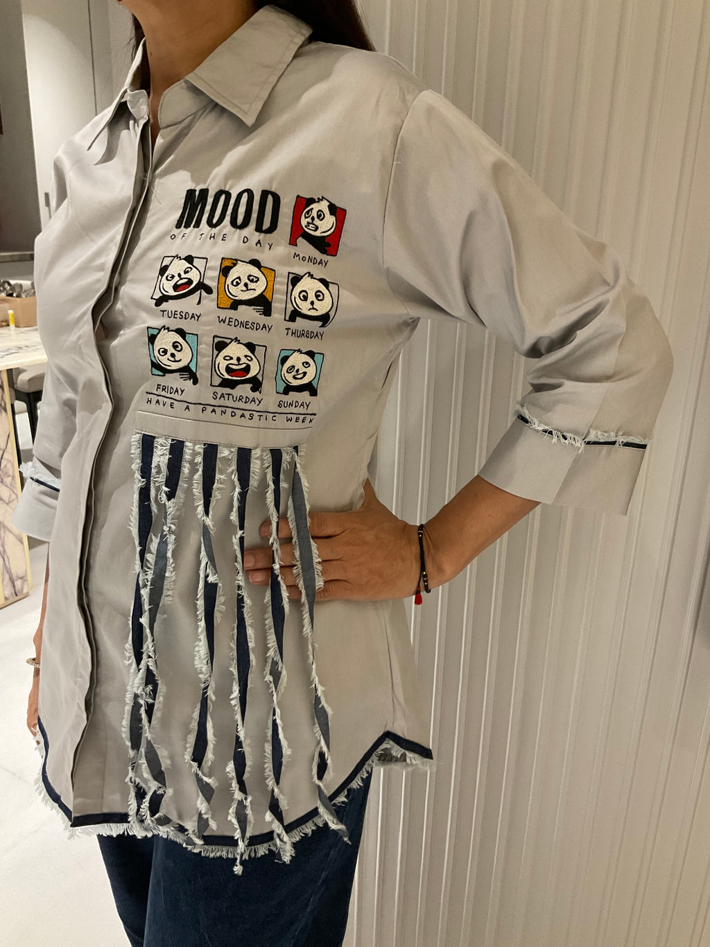 Comic mood panel shirt