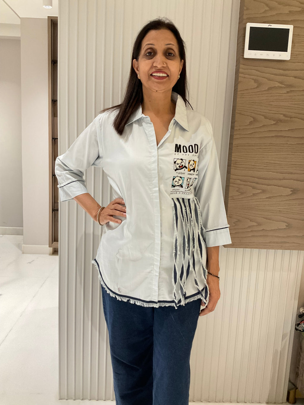Comic mood panel shirt