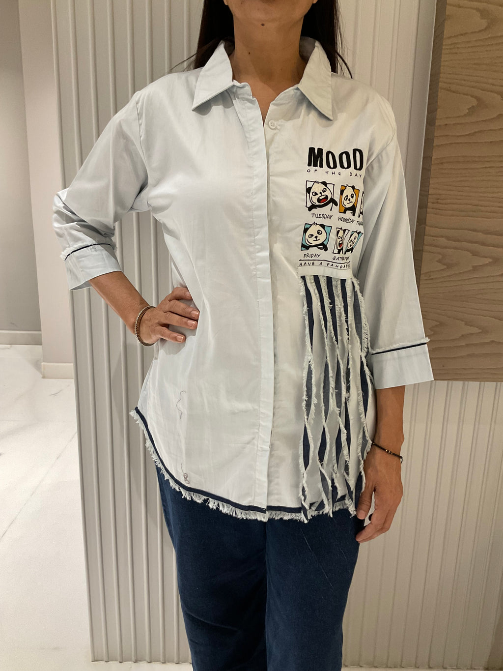 Comic mood panel shirt