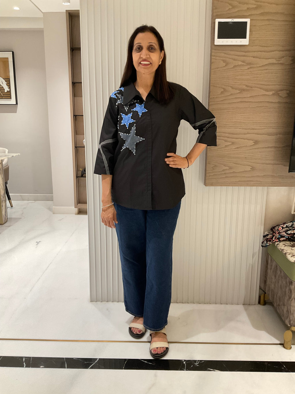 Star cotton shirt