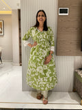 Mystic mist a-line cotton suit