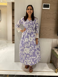Mystic mist a-line cotton suit