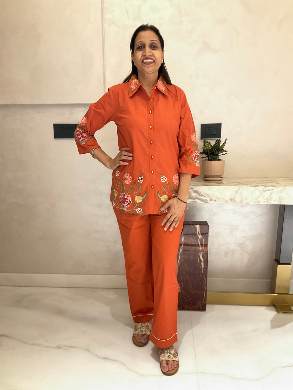 Saffron petals co-ord set