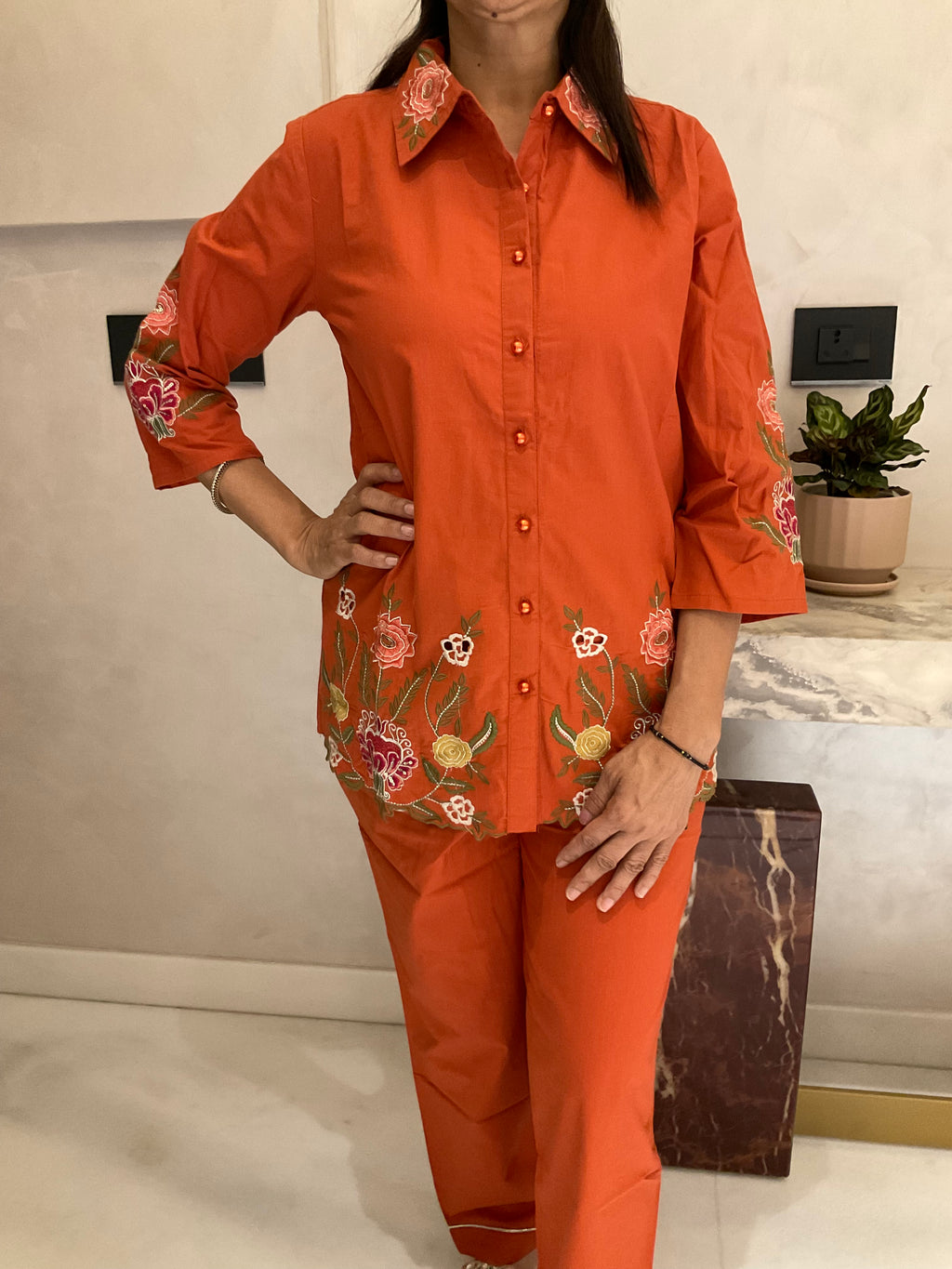 Saffron petals co-ord set