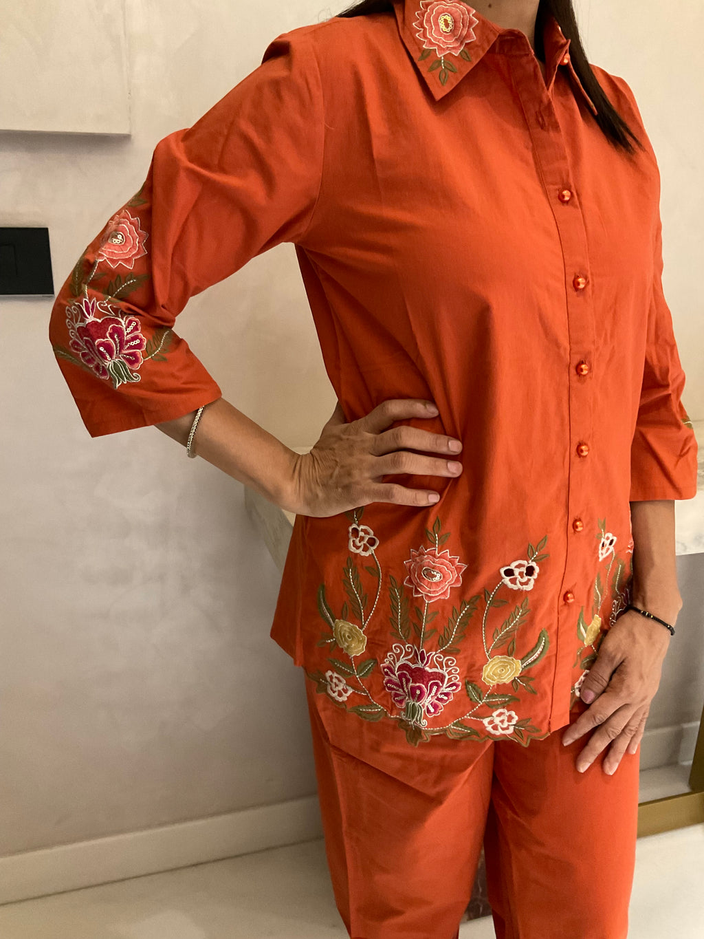 Saffron petals co-ord set