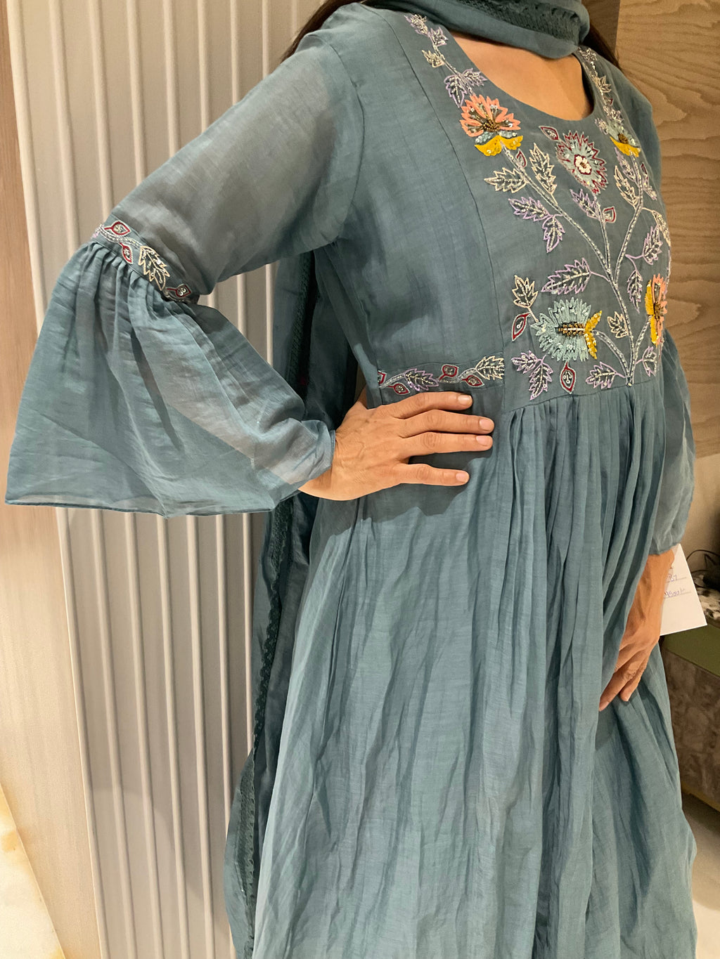 The Bella anarkali mul suit