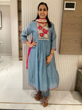 Boho-chic a-line mul suit