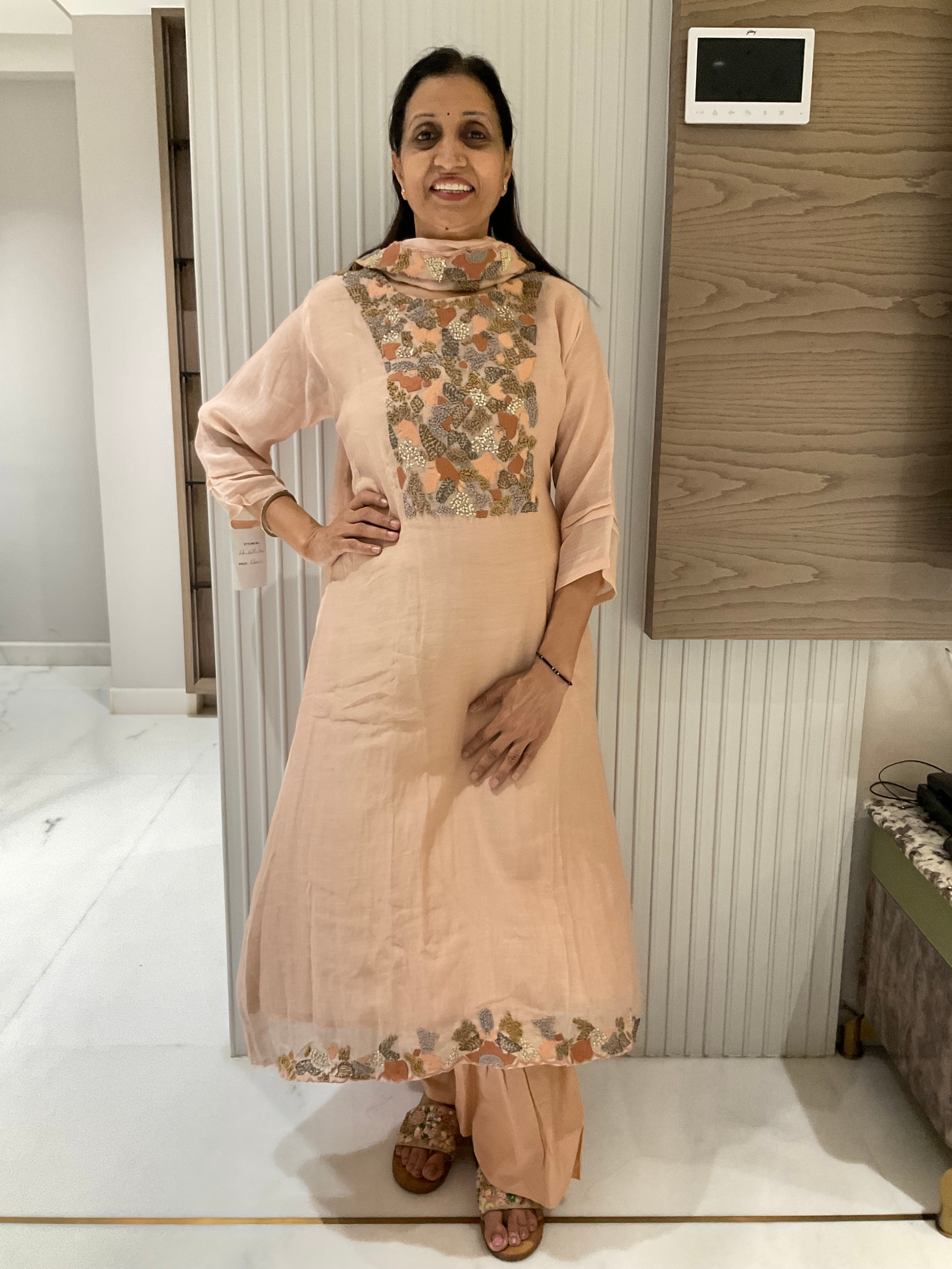 Dewy meadows a-line mul suit