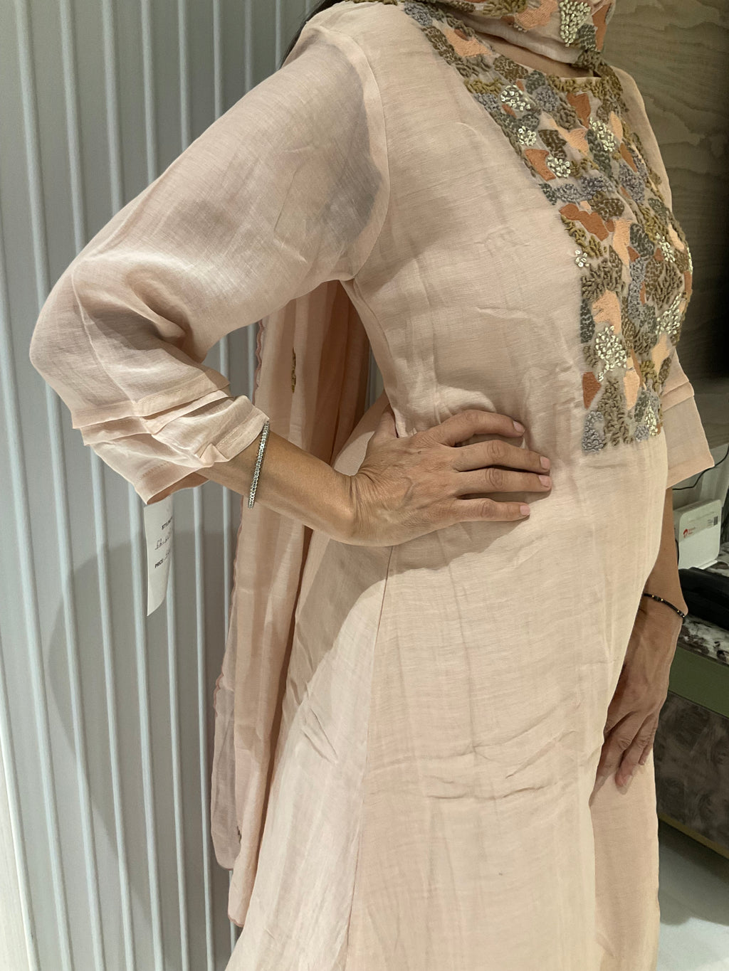 Dewy meadows a-line mul suit