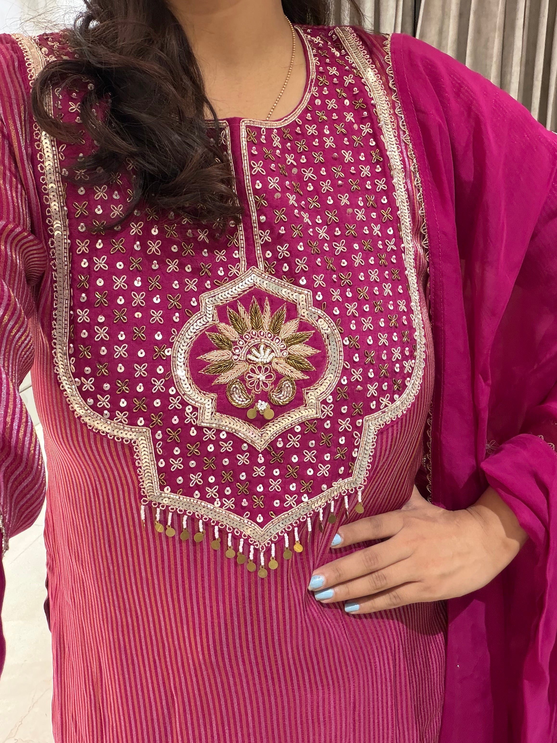 Shahi zari tissue suite