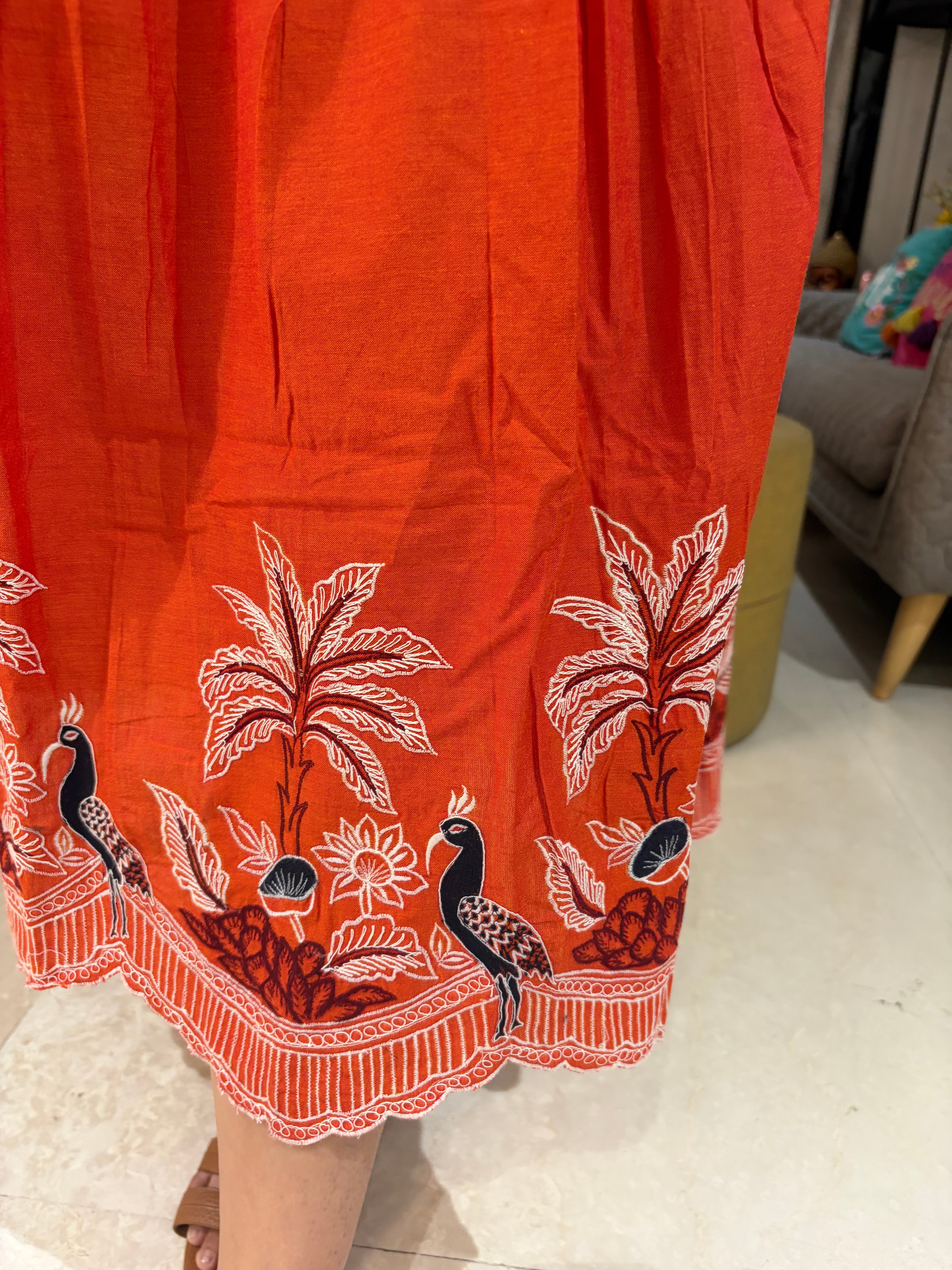 Tree & bird dress