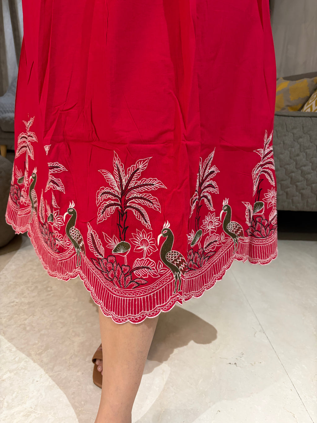 Tree & bird dress