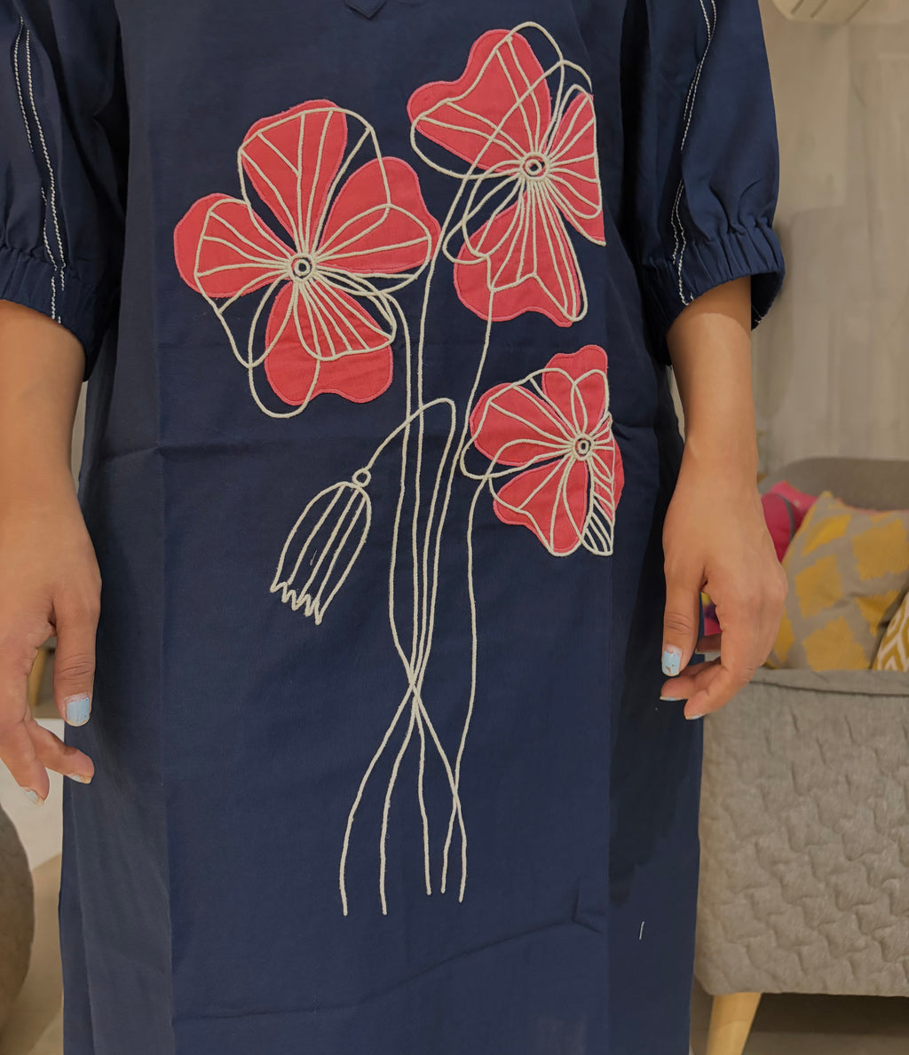 Lineart cotton dress