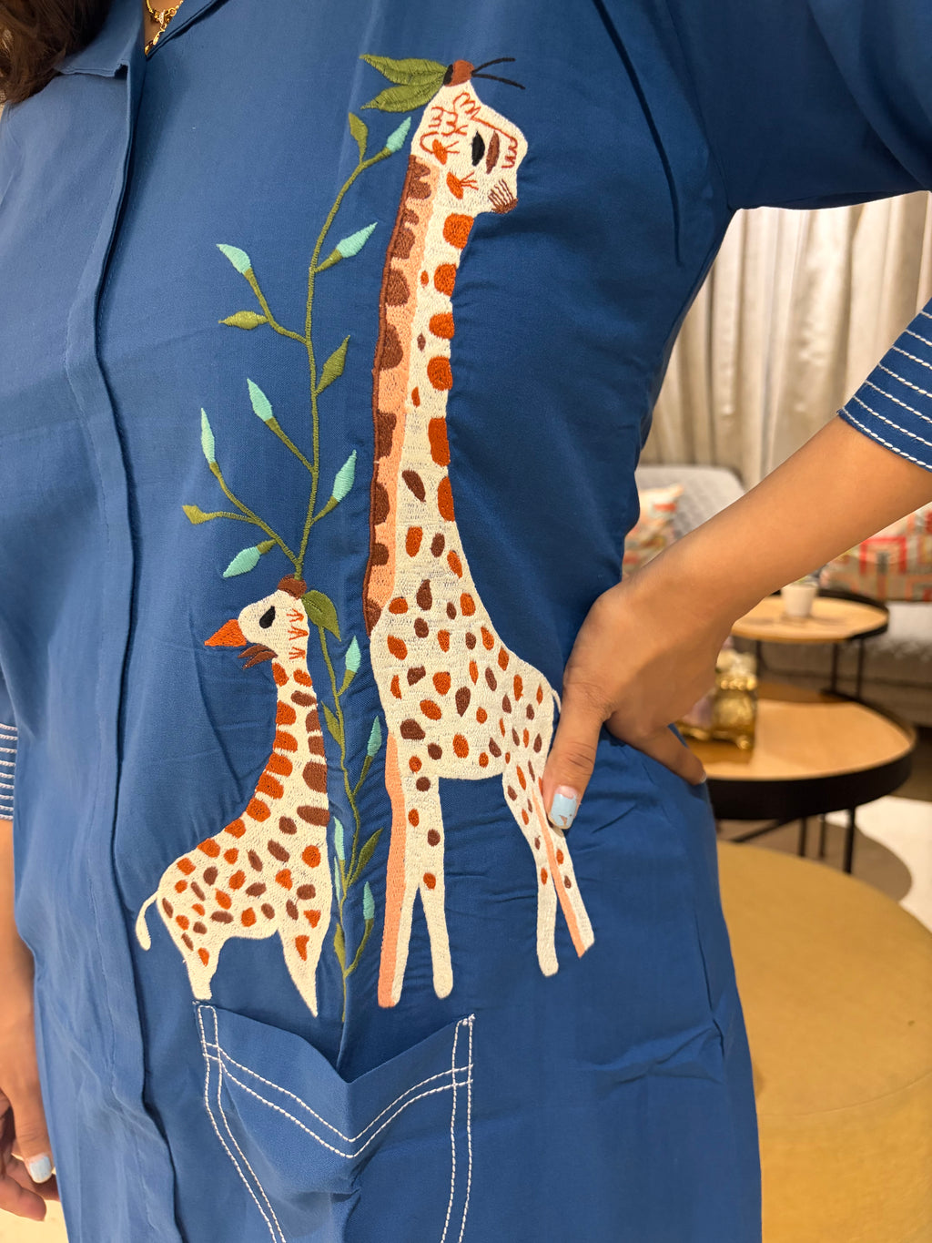 Giraffe cotton dress