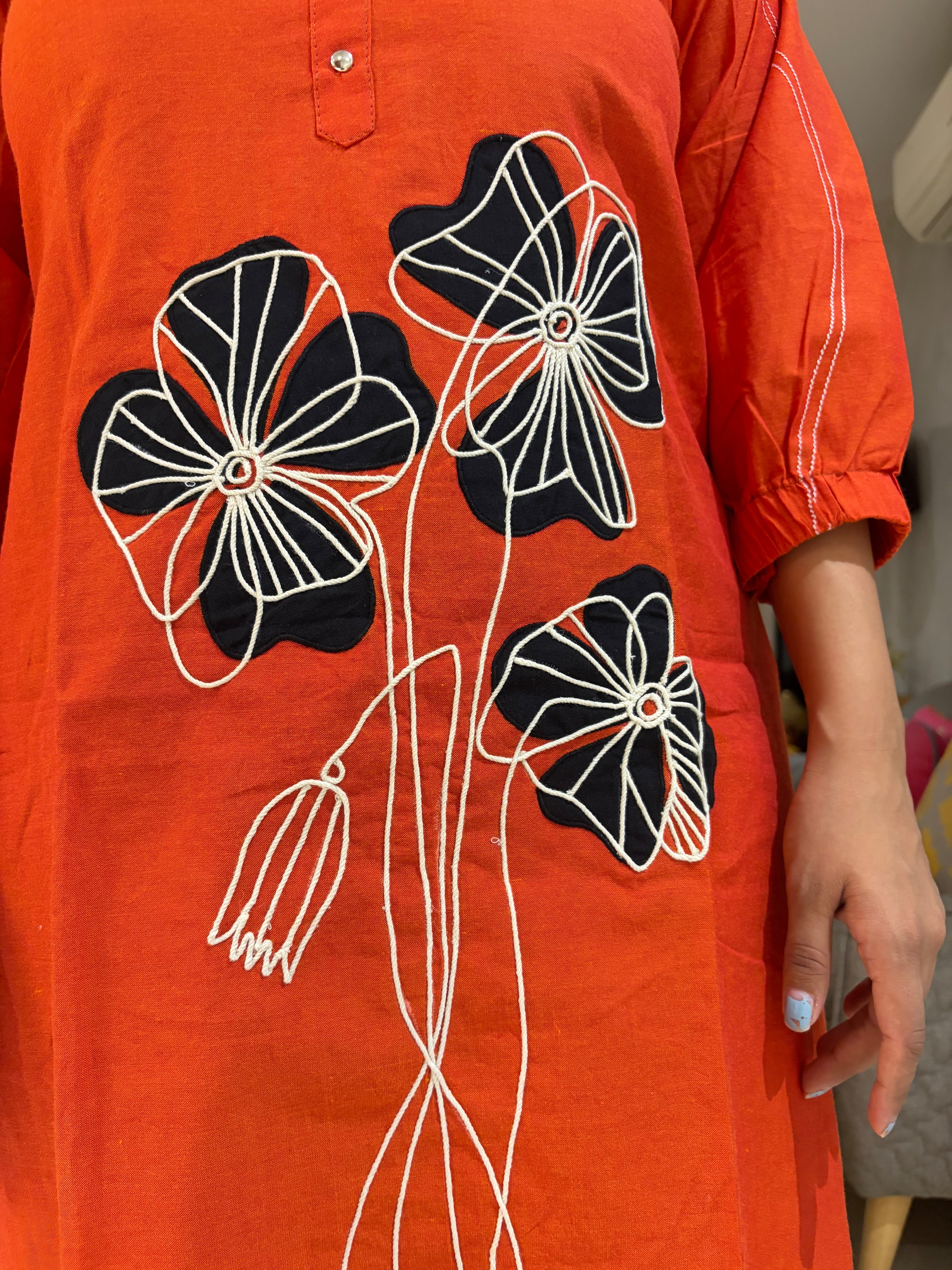 Lineart cotton dress