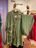 Plum zari co-ord set
