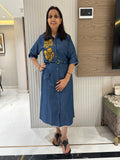 Flower Denim Dress