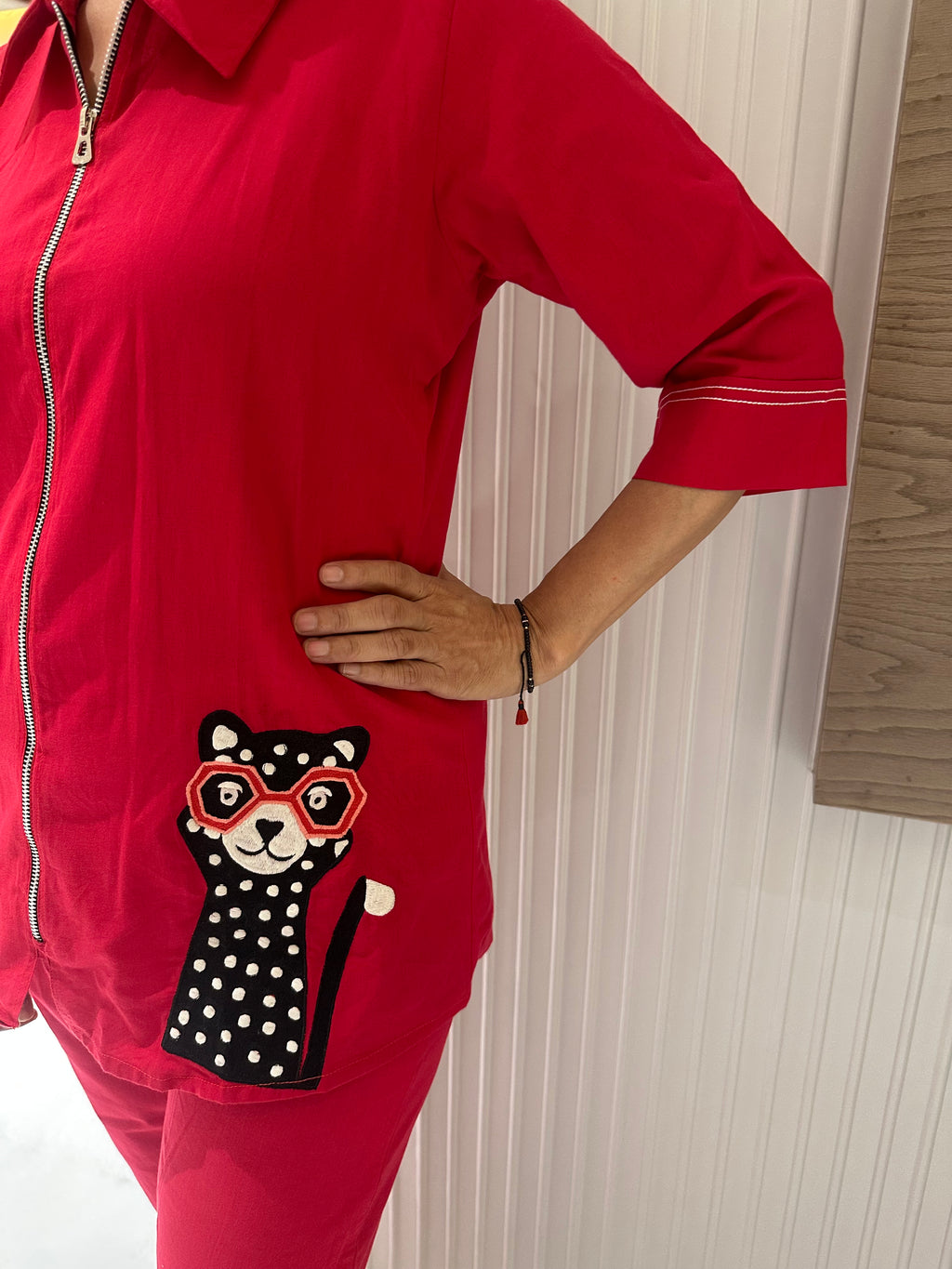 Spotted chic cotton co-ord set