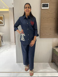 Dog denim co-ord set
