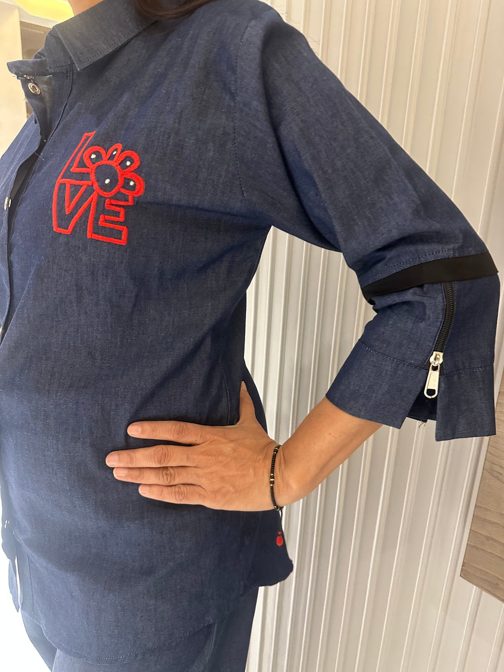 Dog denim co-ord set